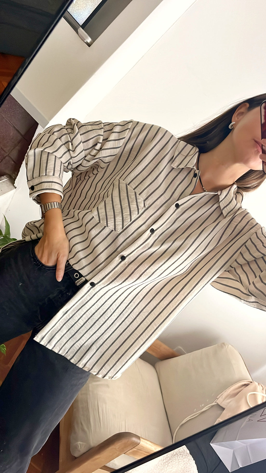 Camisa Mona rayada