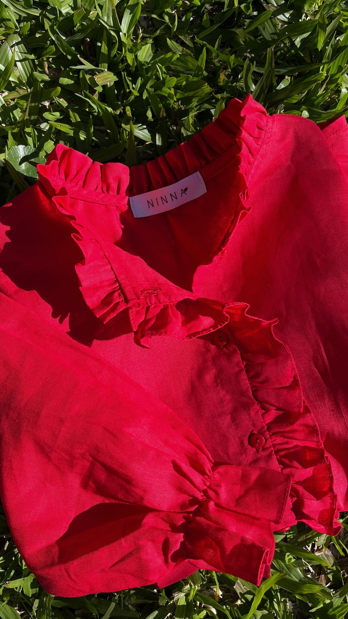 CAMISA NINNA TUSOR ROJO